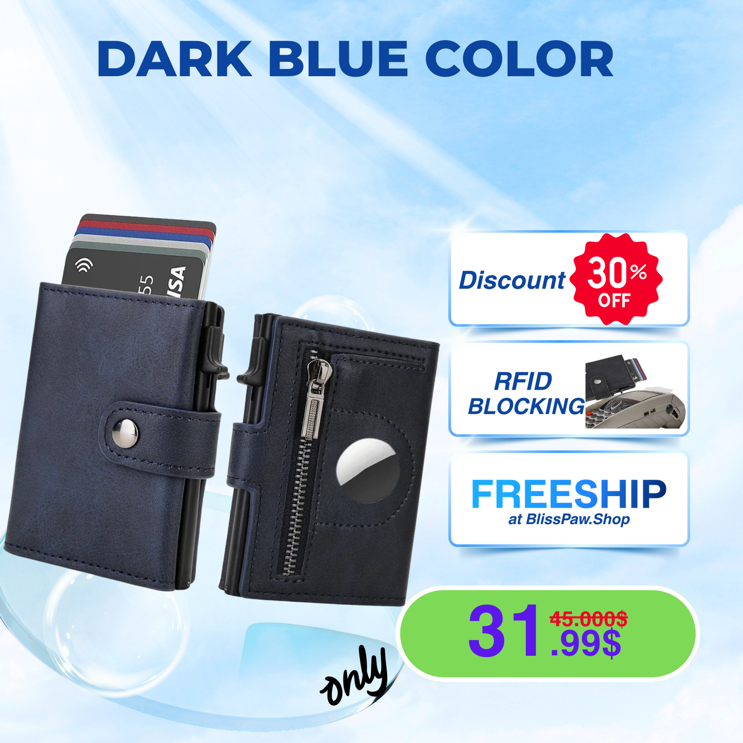 Airtag Luxury Men Wallets Card Holder