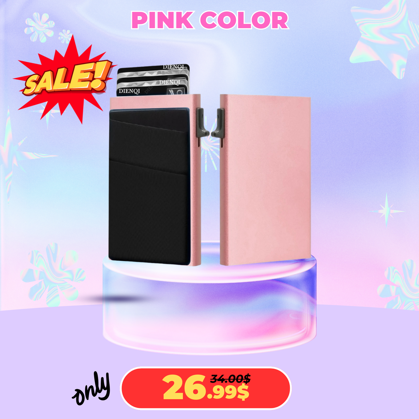 Aluminum Smart Wallet Cardholder