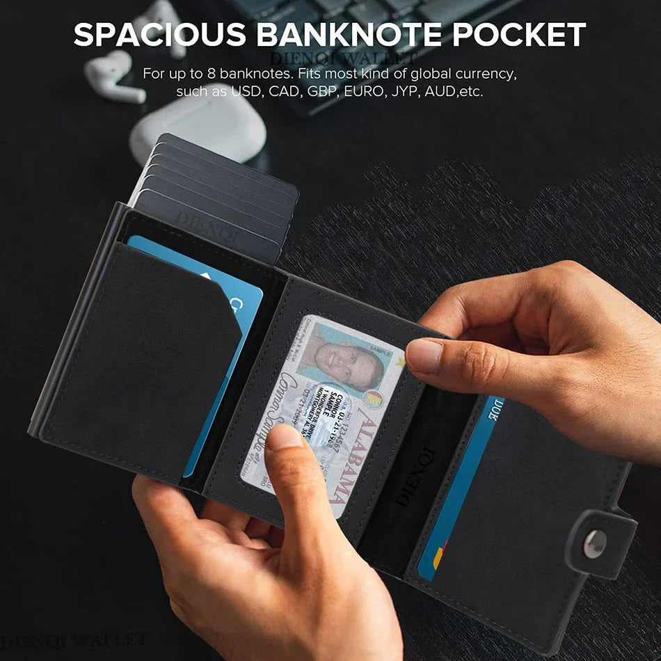 Airtag Luxury Men Wallets Card Holder