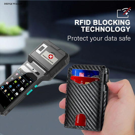 Carbon Fiber Credit Card Holder Luxury Men Wallet