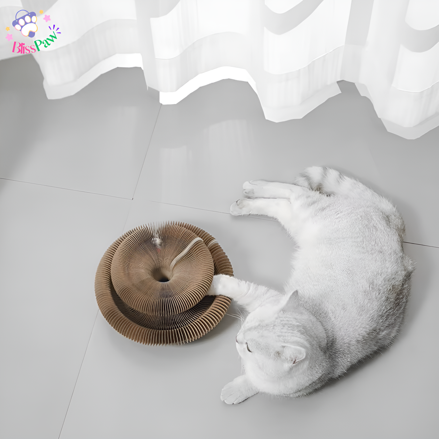 Corrugated Cat Toy Scratcher Nest