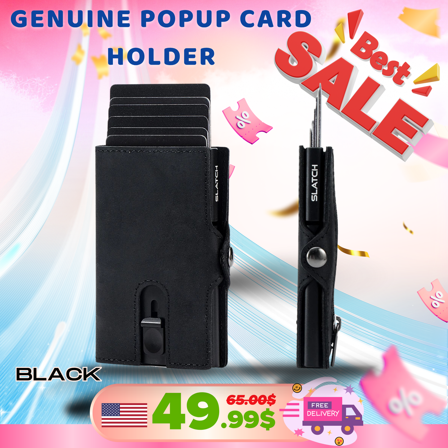 Great Genuine Popup Card Holder