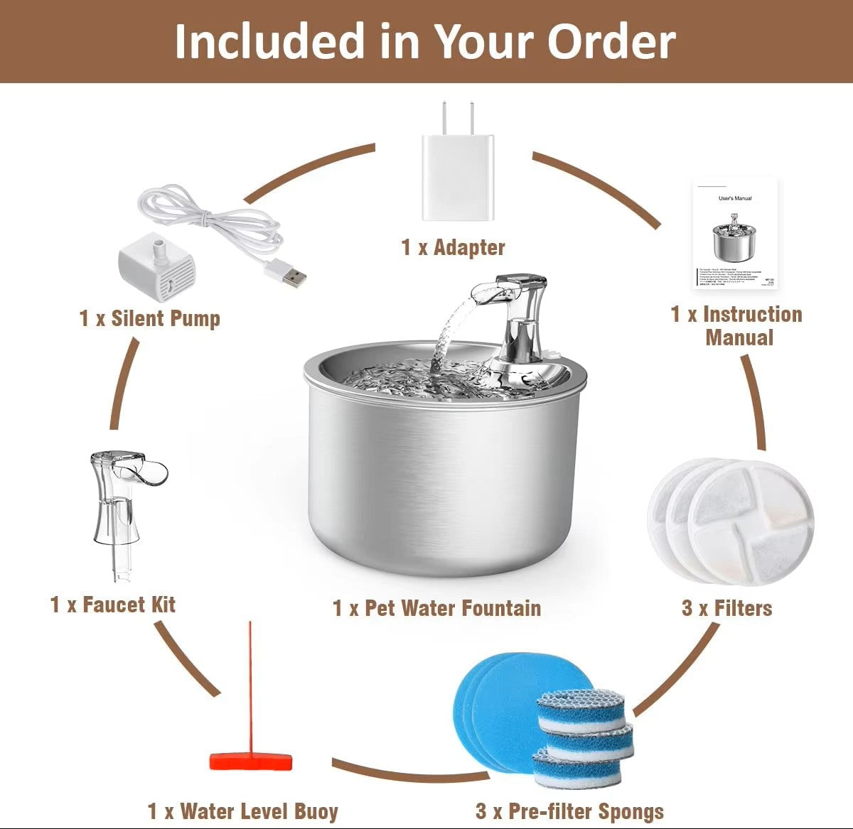 Cute Pet Automatic Water Dispenser