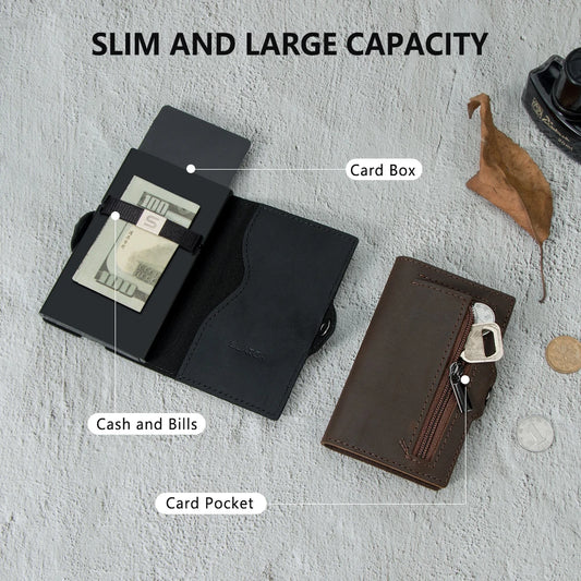 Slim Pocket Men Business Card Holder