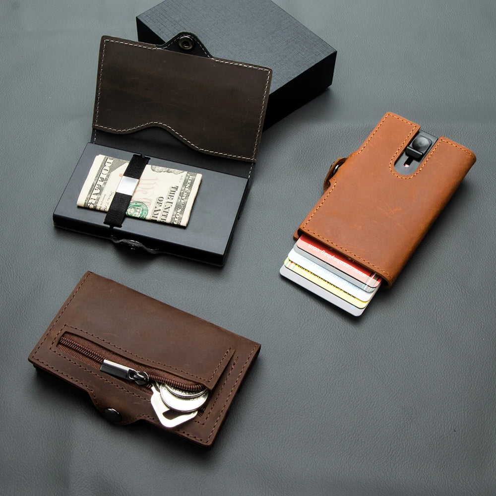 Slim Pocket Men Business Card Holder