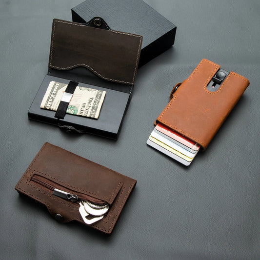 Slim Pocket Men Business Card Holder