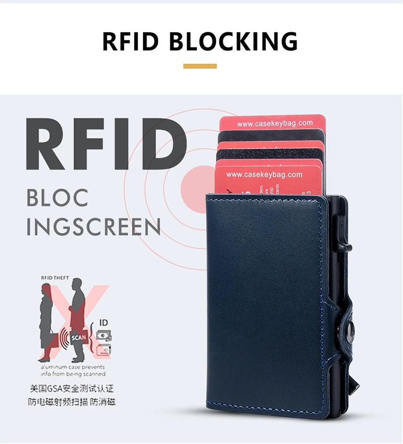Slim Pocket Men Business Card Holder