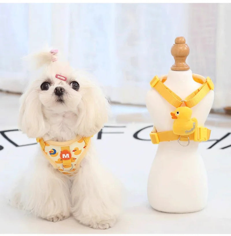 SunnyDuck Adjustable Pet Harness Leash Set