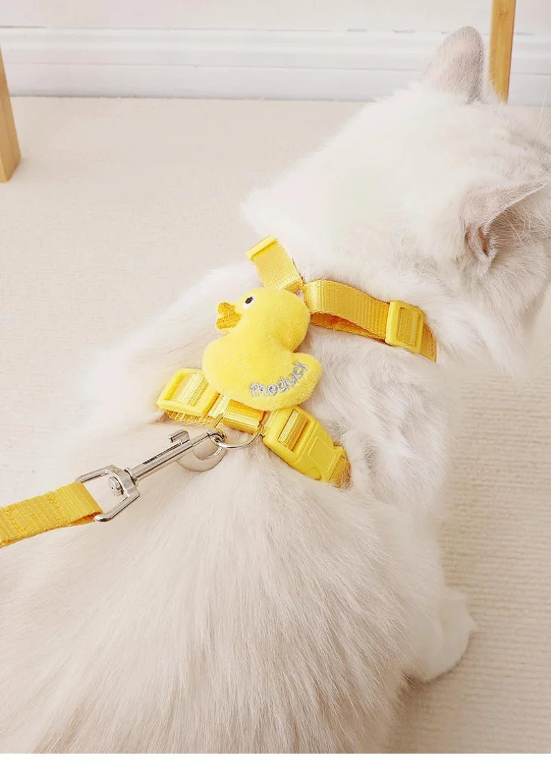 SunnyDuck Adjustable Pet Harness Leash Set
