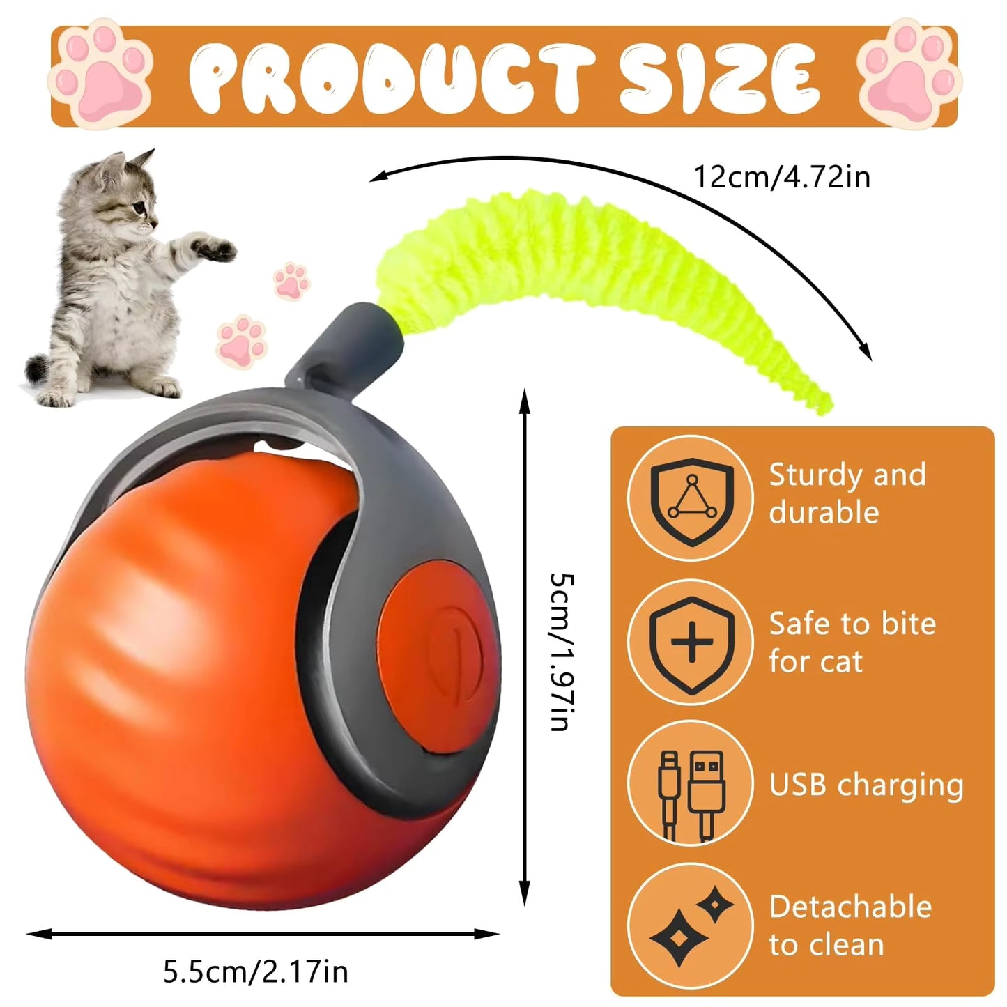 Smart Interactive Cat Chase Toy