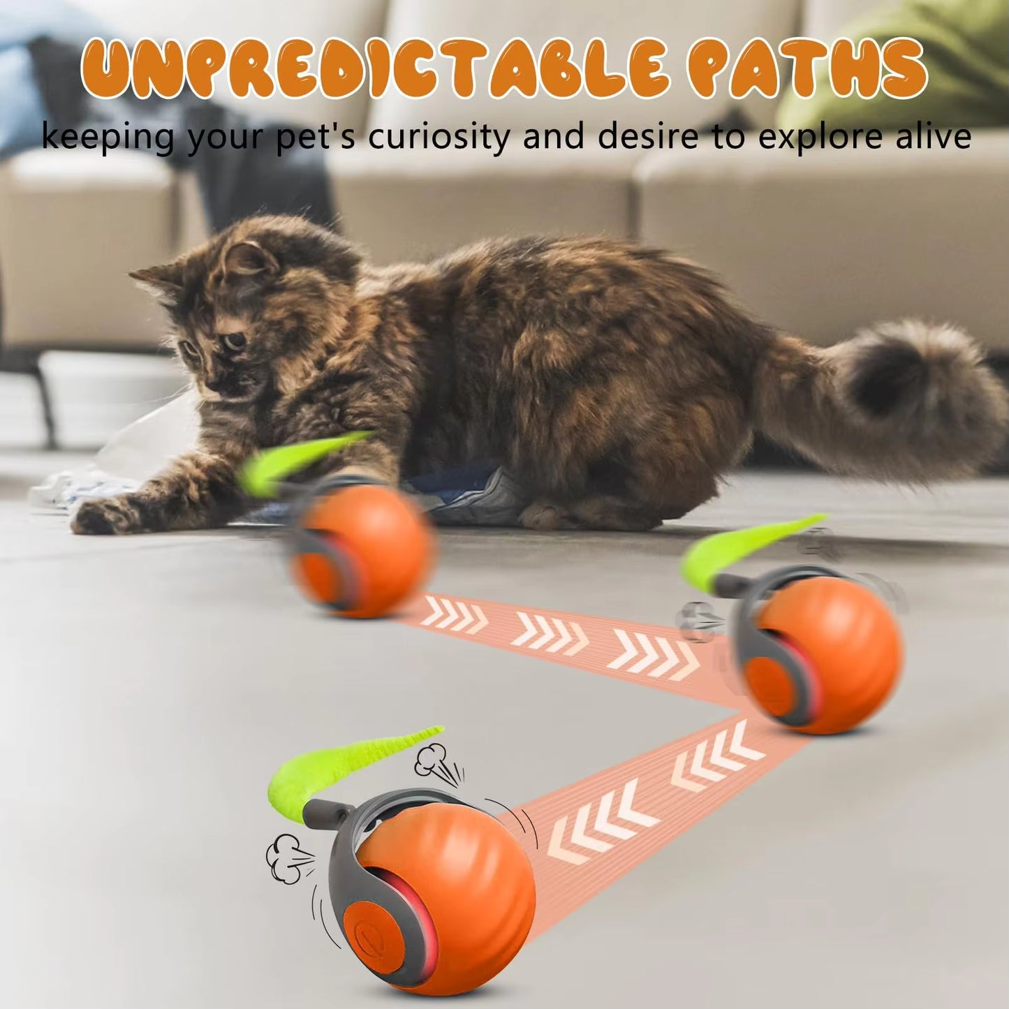 Smart Interactive Cat Chase Toy