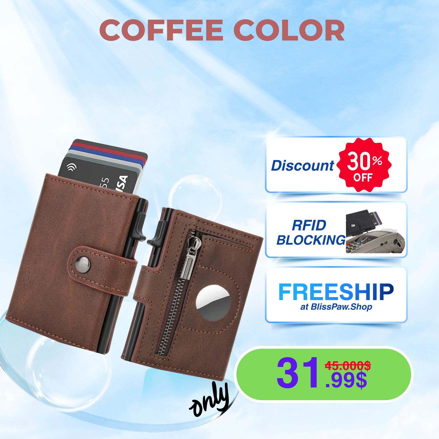 Airtag Luxury Men Wallets Card Holder