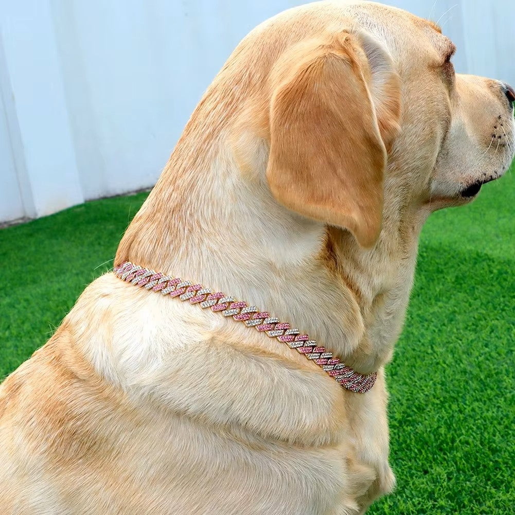 Diamond Cuban Pet Collar