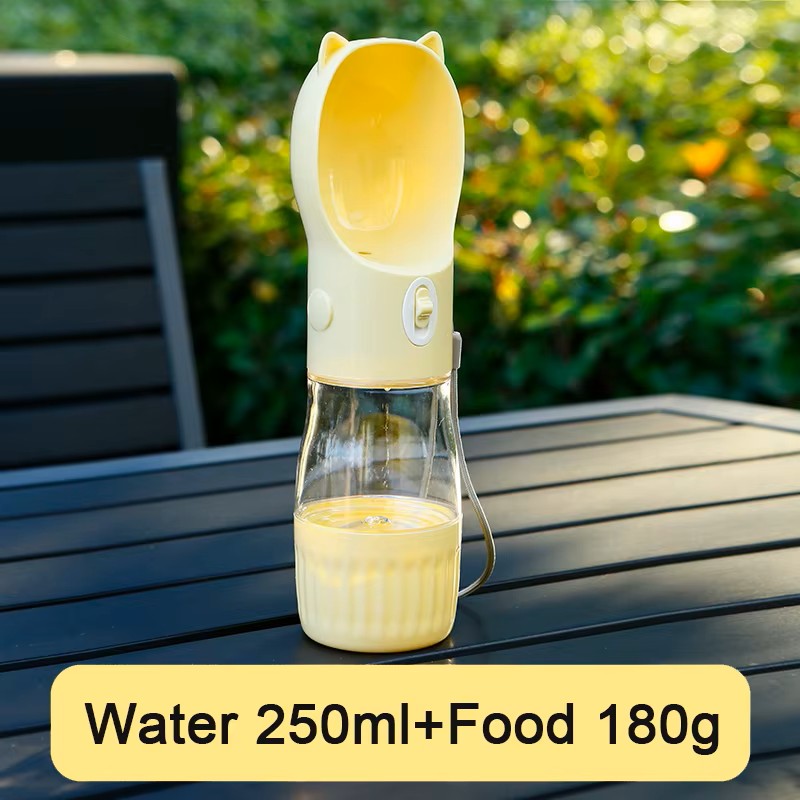 2-in-1 Portable Pet Water & Food Bottle