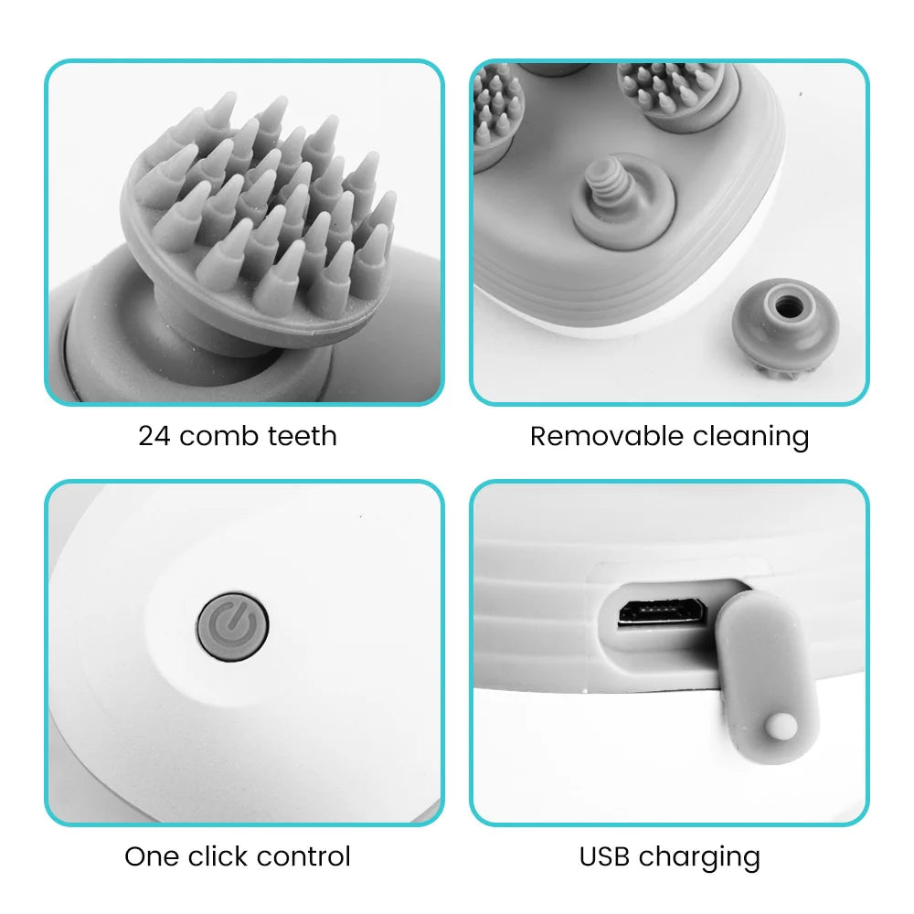 Pets Electric Head Scalp Massager