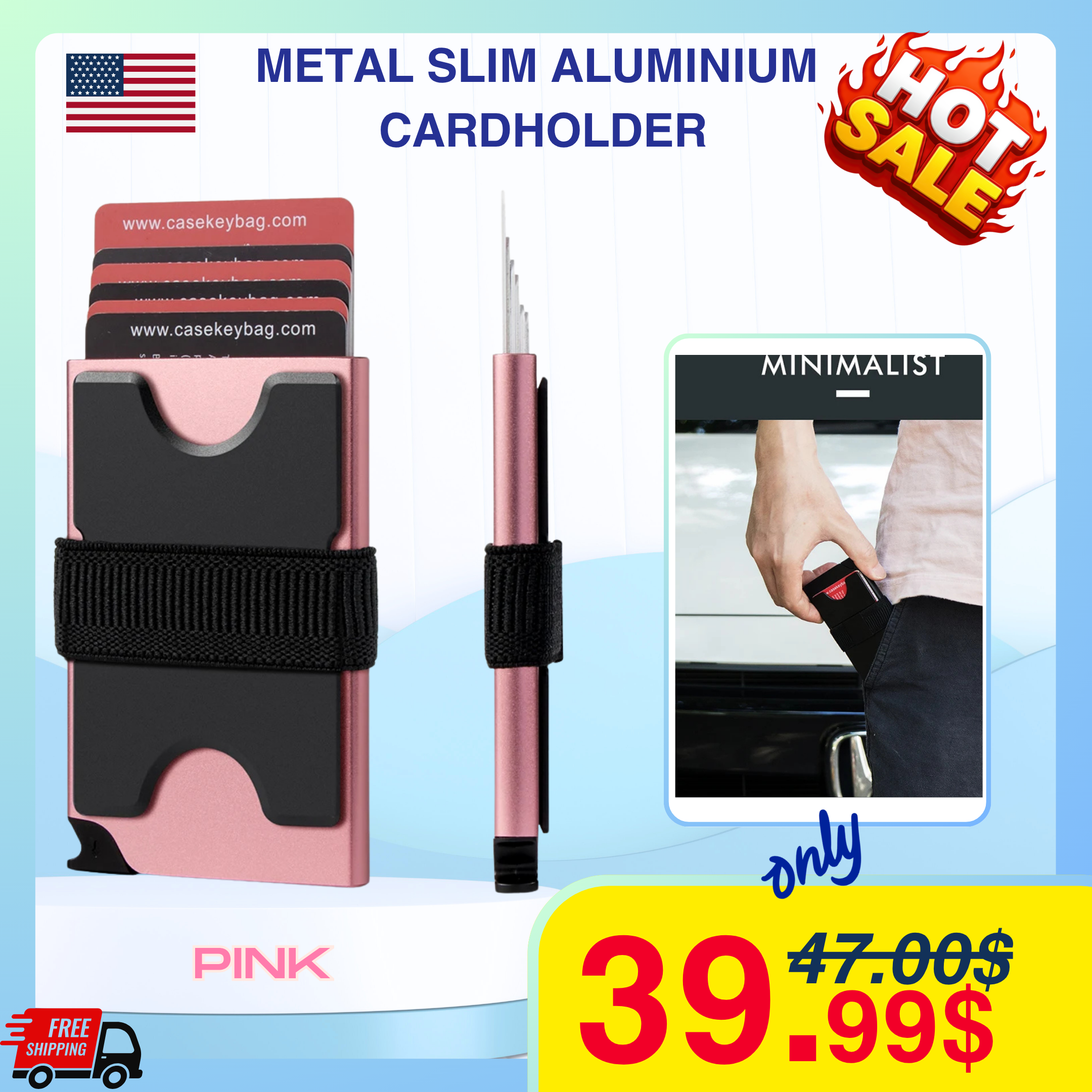 Metal Slim Aluminium CardHolder