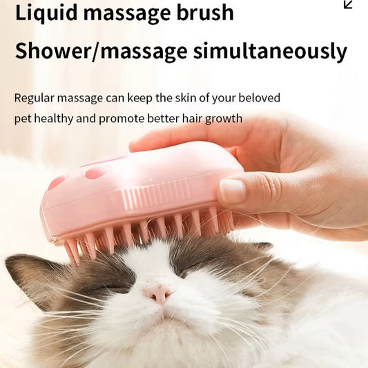 Pet Brush Electric Spray 3 in 1