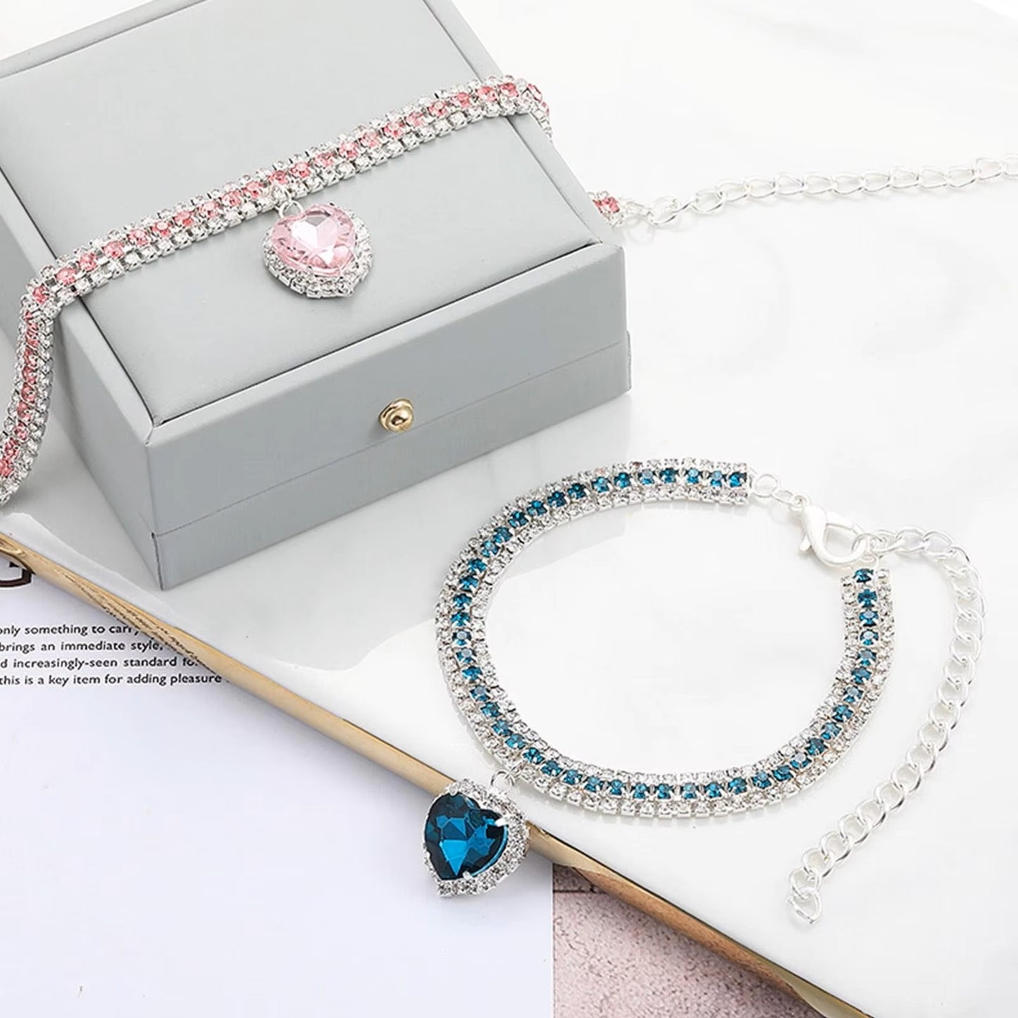 Rhinestone Shine Pet Necklace