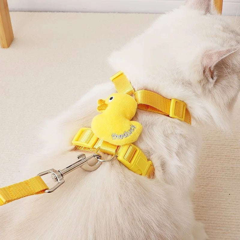 SunnyDuck Adjustable Pet Harness Leash Set