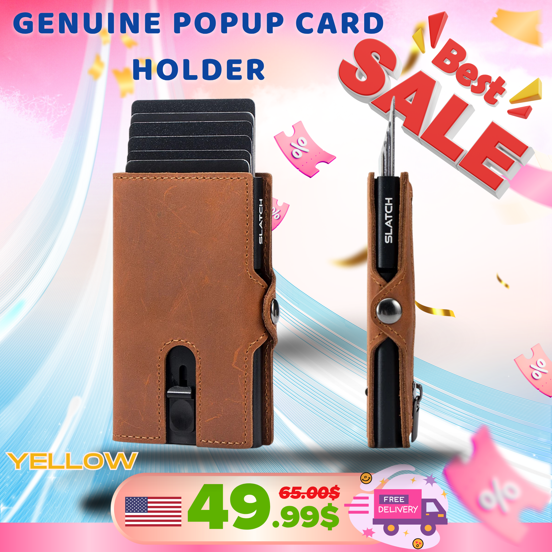 Great Genuine Popup Card Holder