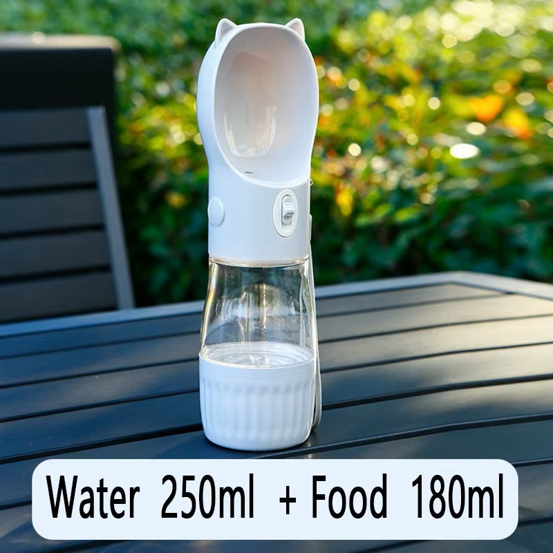 2-in-1 Portable Pet Water & Food Bottle