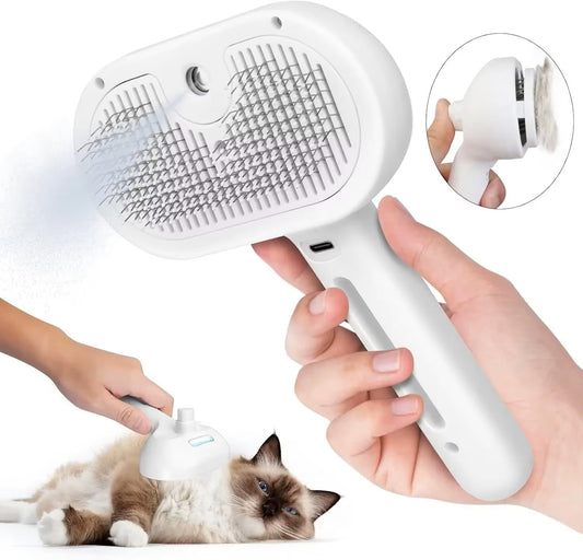 Pet Steam Grooming Brush