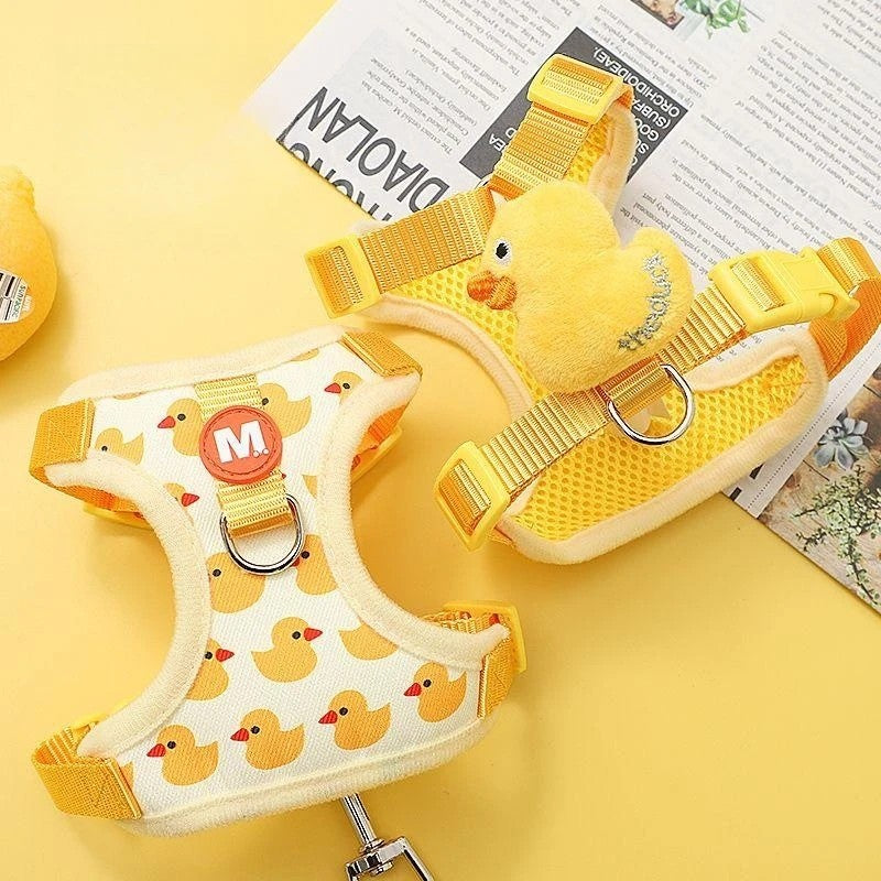 SunnyDuck Adjustable Pet Harness Leash Set