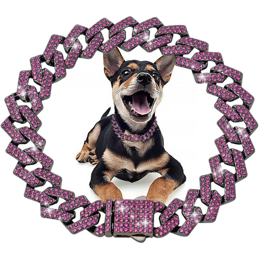 Diamond Cuban Pet Collar