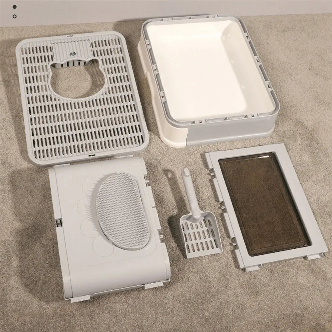 Premium Enclosed Cat Litter Box
