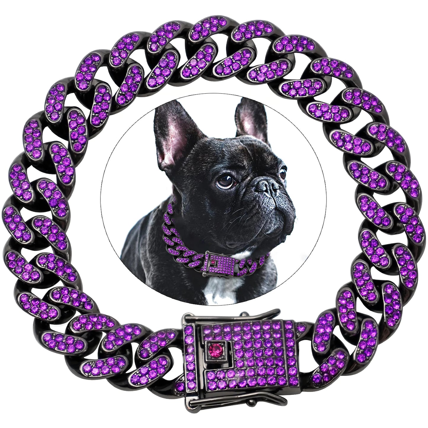 Diamond Cuban Pet Collar