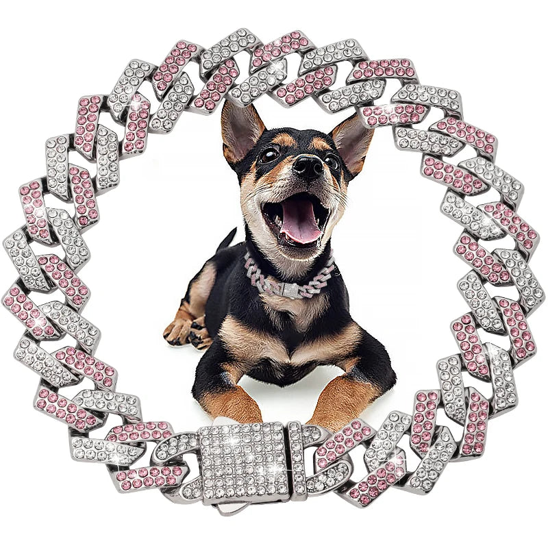 Diamond Cuban Pet Collar
