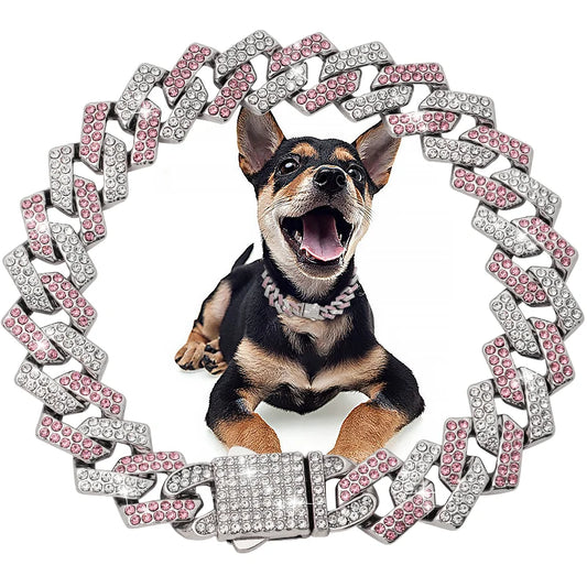 Diamond Cuban Pet Collar
