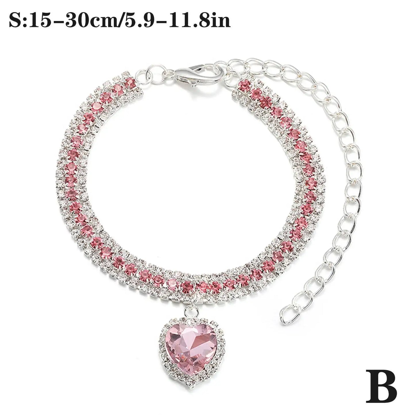 Rhinestone Shine Pet Necklace