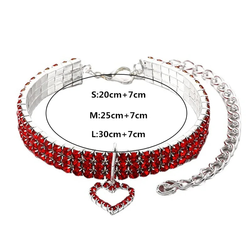 Rhinestone Pet Collar