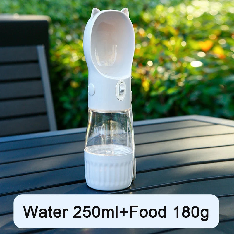 2-in-1 Portable Pet Water & Food Bottle