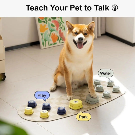 Smart Pet Talking Buttons And Non-Slip Mat