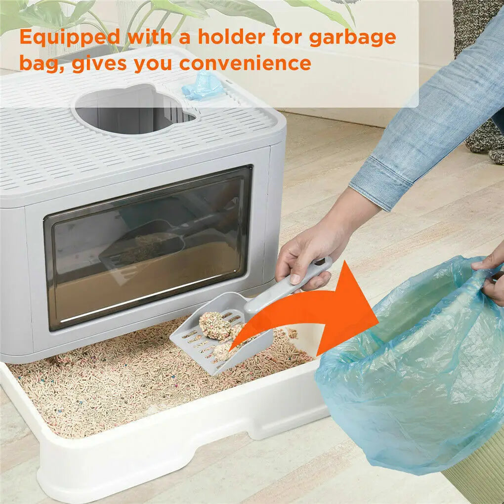 Premium Enclosed Cat Litter Box