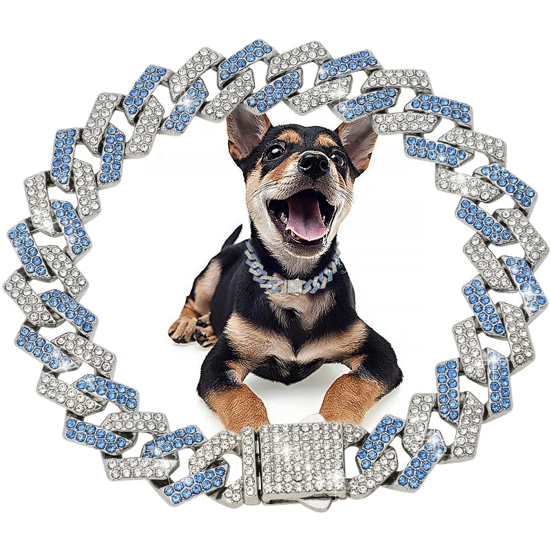 Diamond Cuban Pet Collar