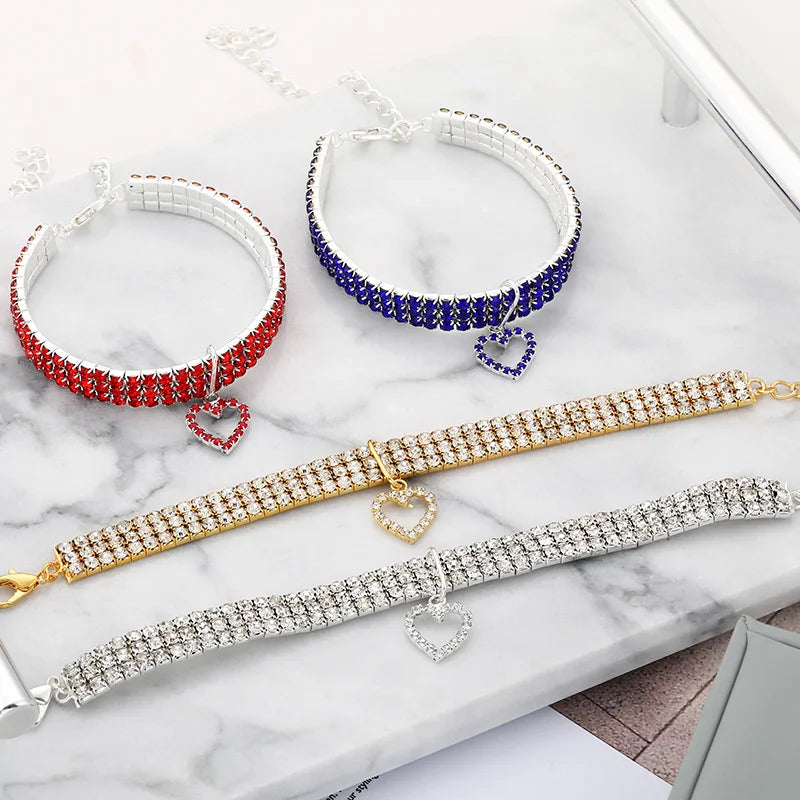Rhinestone Pet Collar
