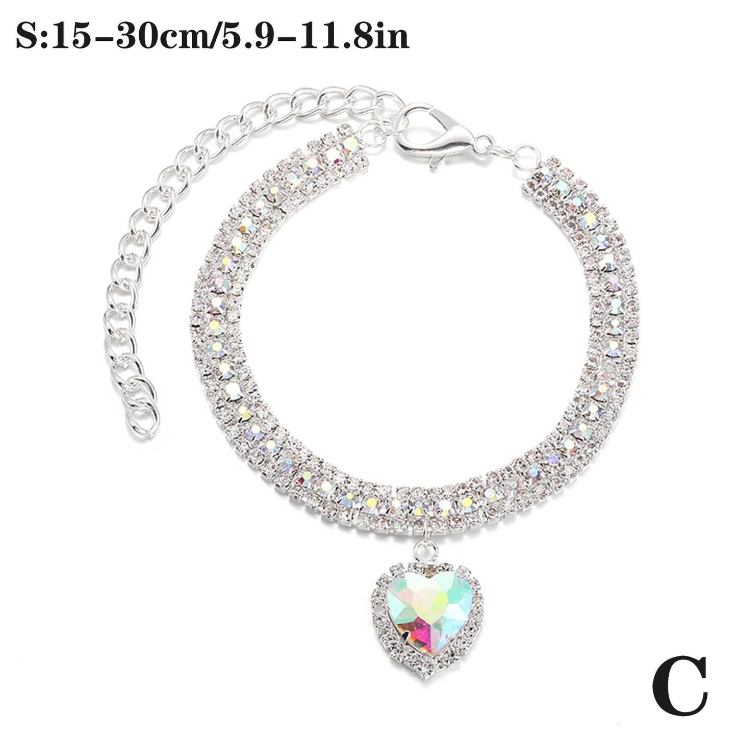 Rhinestone Shine Pet Necklace