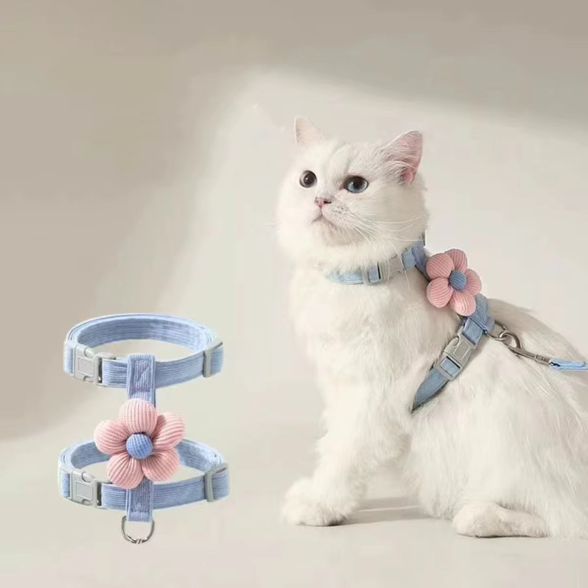 Comfort Fit Cat Harness Leash Set